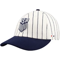 Unisex Fan Ink White/Navy USMNT Yankee Adjustable Hat