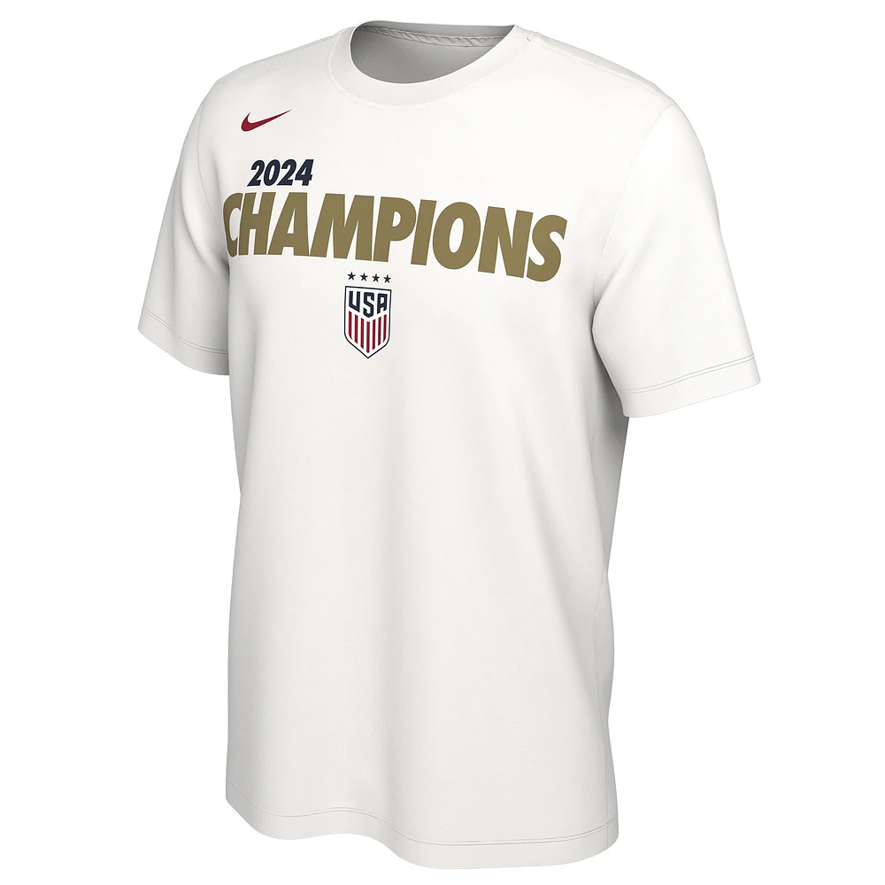 Men's Nike White USWNT 2024 Summer Olympics Gold Medal T-Shirt