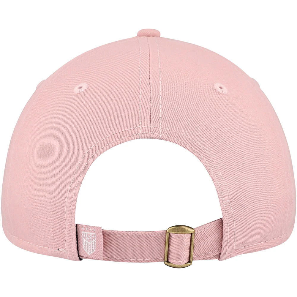 Women's New Era Pink USWNT Throwback 9TWENTY Adjustable Hat