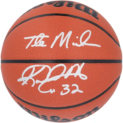 Karl Malone Utah Jazz Autographed Wilson Authentic Series Indoor/Outdoor Basketball with "The Mailman" Inscription