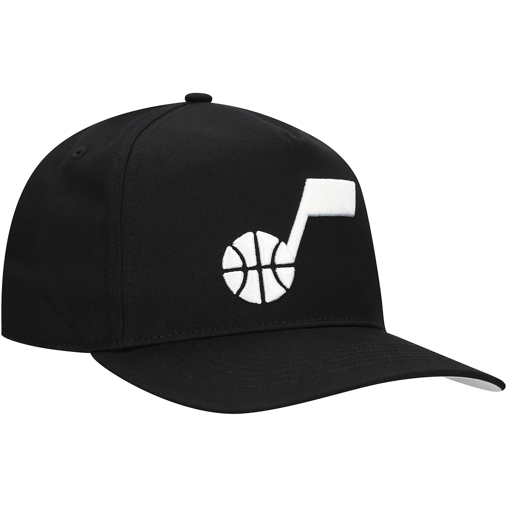 Men's '47 Black Utah Jazz Core Logo Hitch Adjustable Hat