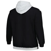 Men's Fanatics  Black/Silver Utah Jazz Big & Tall Primary Arctic Pullover Hoodie