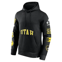 Men's Fanatics Black Utah Jazz Home Court Pullover Hoodie