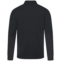 Men's Levelwear Black Utah Jazz Heron Quarter-Zip Top