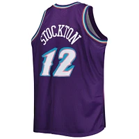 Men's Mitchell & Ness John Stockton Purple Utah Jazz Big Tall Hardwood Classics 1996/97 Swingman Jersey
