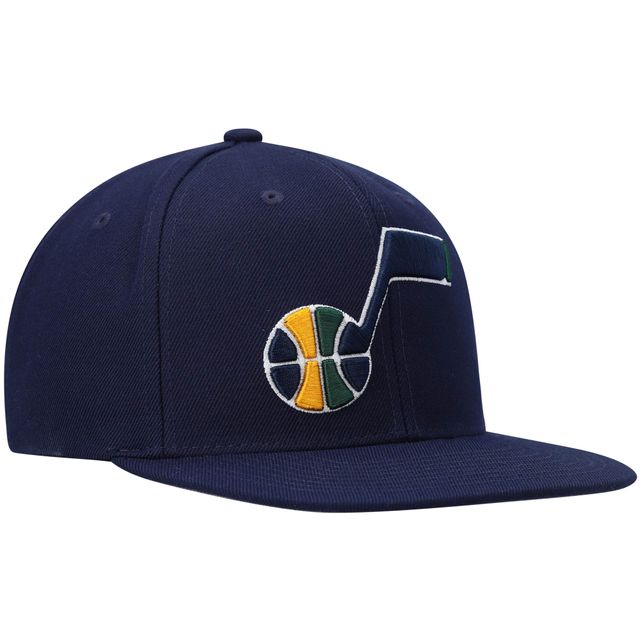Casquette Snapback Utah Jazz Ground 2.0 bleu marine Mitchell & Ness pour homme
