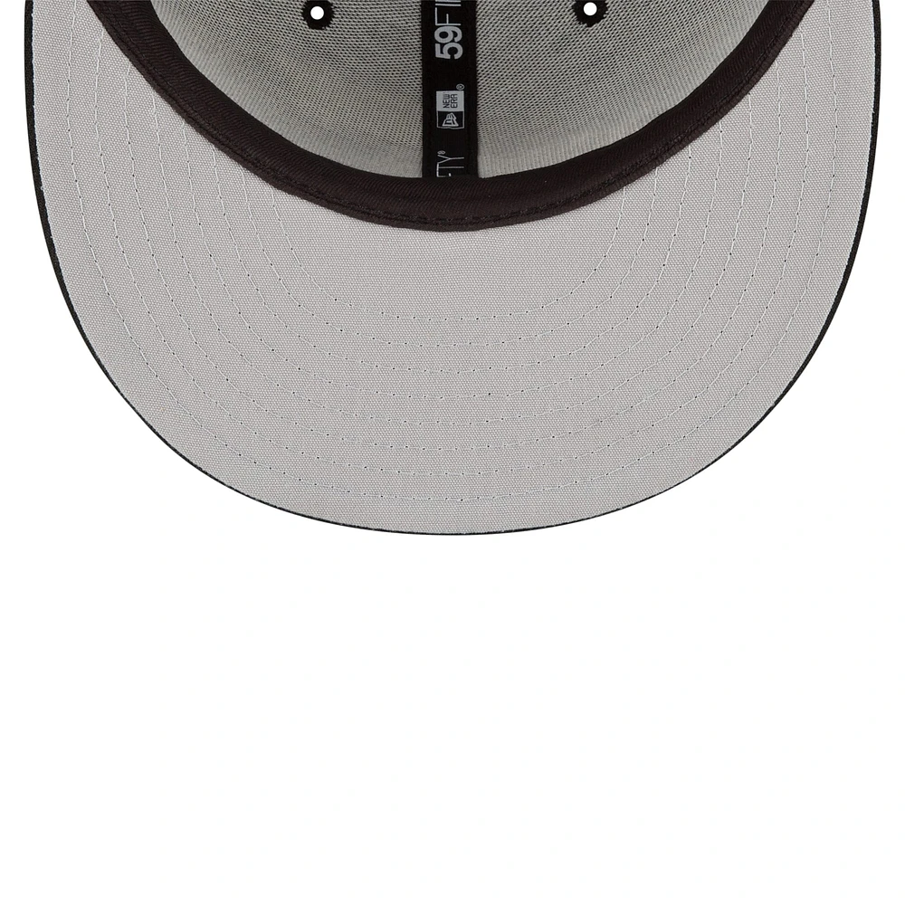 Men's New Era Black Utah Jazz 59FIFTY Fitted Hat