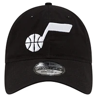 Men's New Era Black Utah Jazz Team 2.0 9TWENTY Adjustable Hat