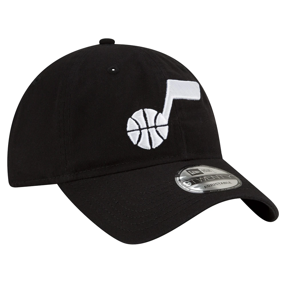 Men's New Era Black Utah Jazz Team 2.0 9TWENTY Adjustable Hat