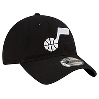 Men's New Era Black Utah Jazz Team 2.0 9TWENTY Adjustable Hat