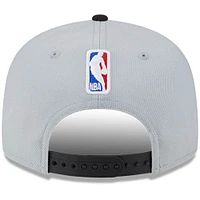Men's New Era Gray/Black Utah Jazz Tip-Off Two-Tone 9FIFTY Snapback Hat