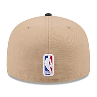 Men's New Era Tan/Black Utah Jazz 2024 NBA Draft 59FIFTY Fitted Hat