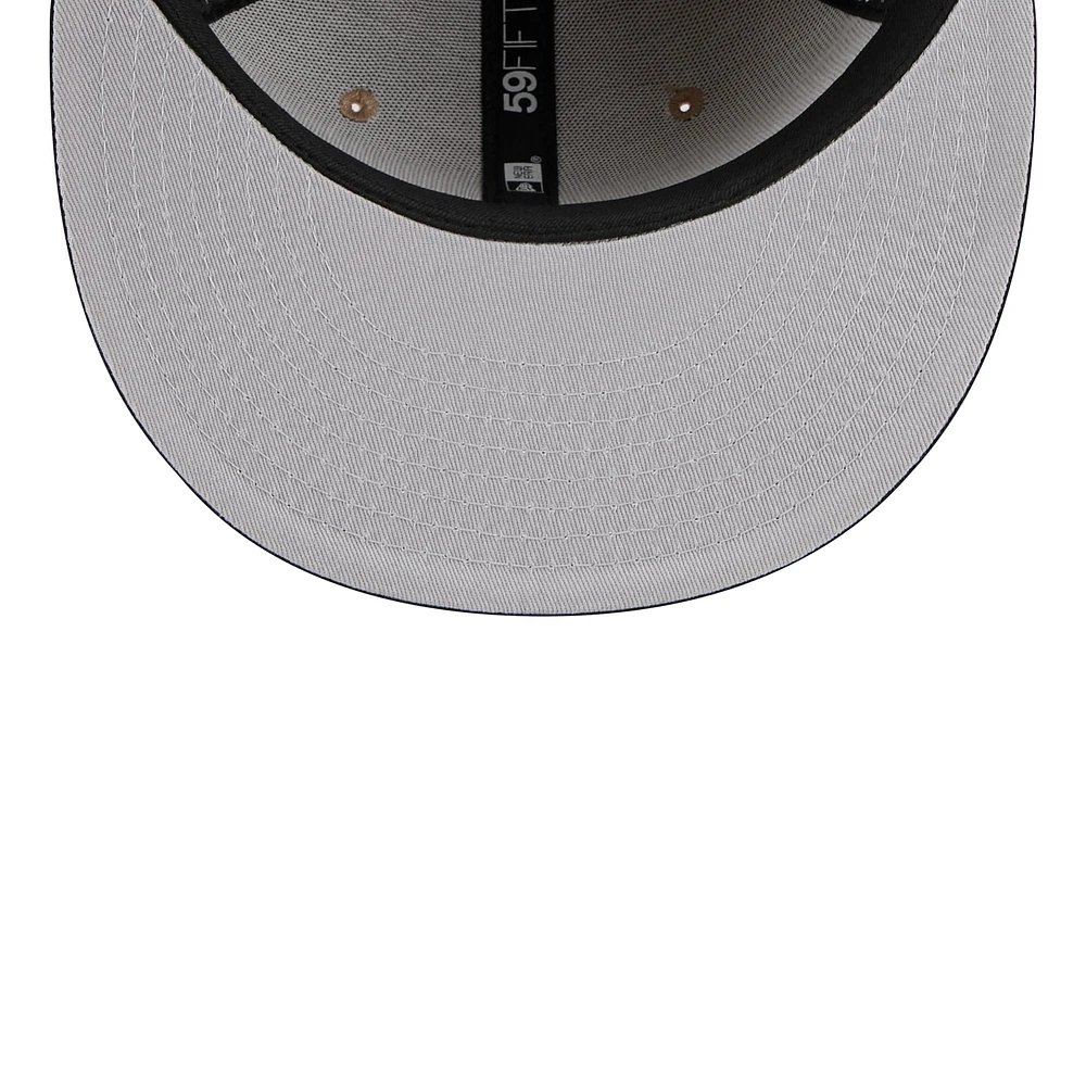 Men's New Era Tan/Black Utah Jazz 2024 NBA Draft 59FIFTY Fitted Hat