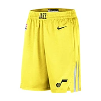 Men's Nike Gold 2019/20 Utah Jazz Icon Edition Swingman Shorts