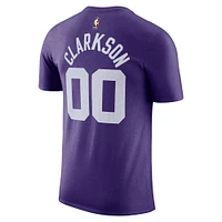 Men's Nike Jordan Clarkson Purple Utah Jazz