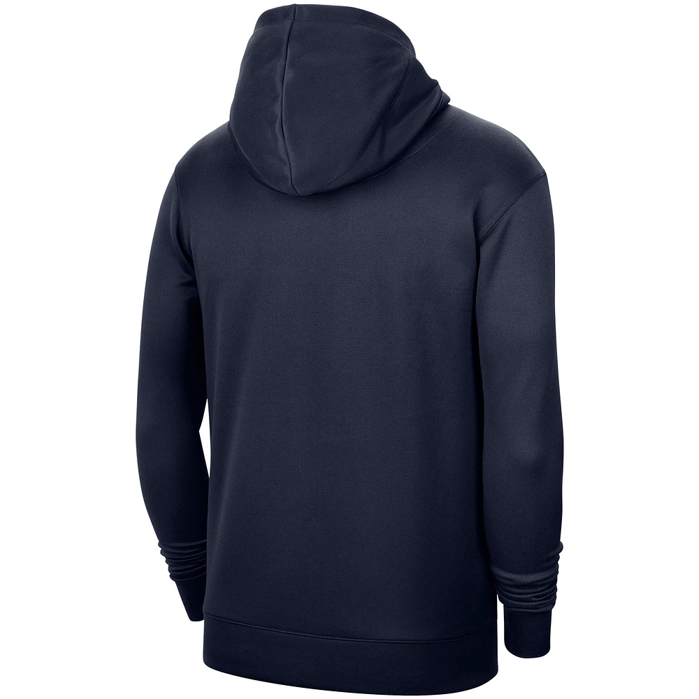 Men's Nike Navy Utah Jazz 2021-2022 Spotlight On Court Performance Practice Pullover Hoodie