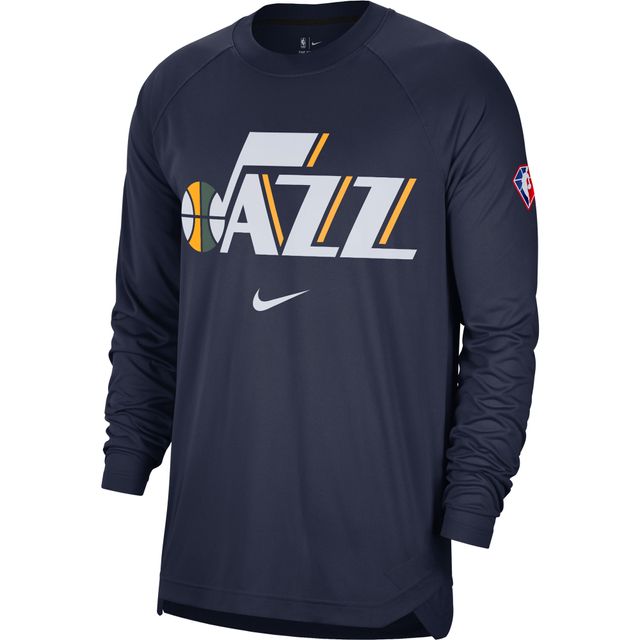 T-shirt à manches longues raglan Nike Utah Jazz 75th Anniversary pour homme