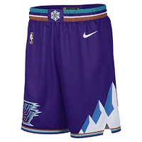 Men's Nike Purple Utah Jazz 2022/23 Classic Edition Swingman Performance Shorts