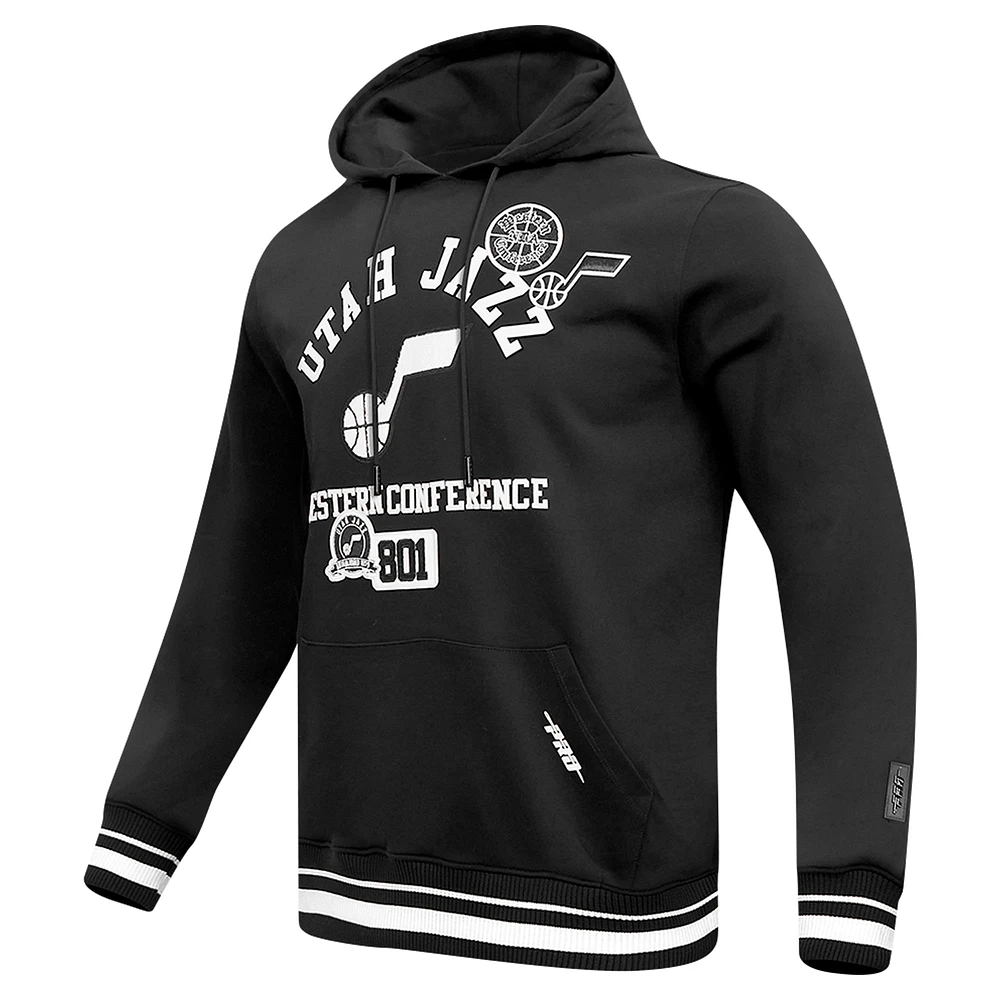 Men's Pro Standard Black Utah Jazz Area Code Pullover Hoodie