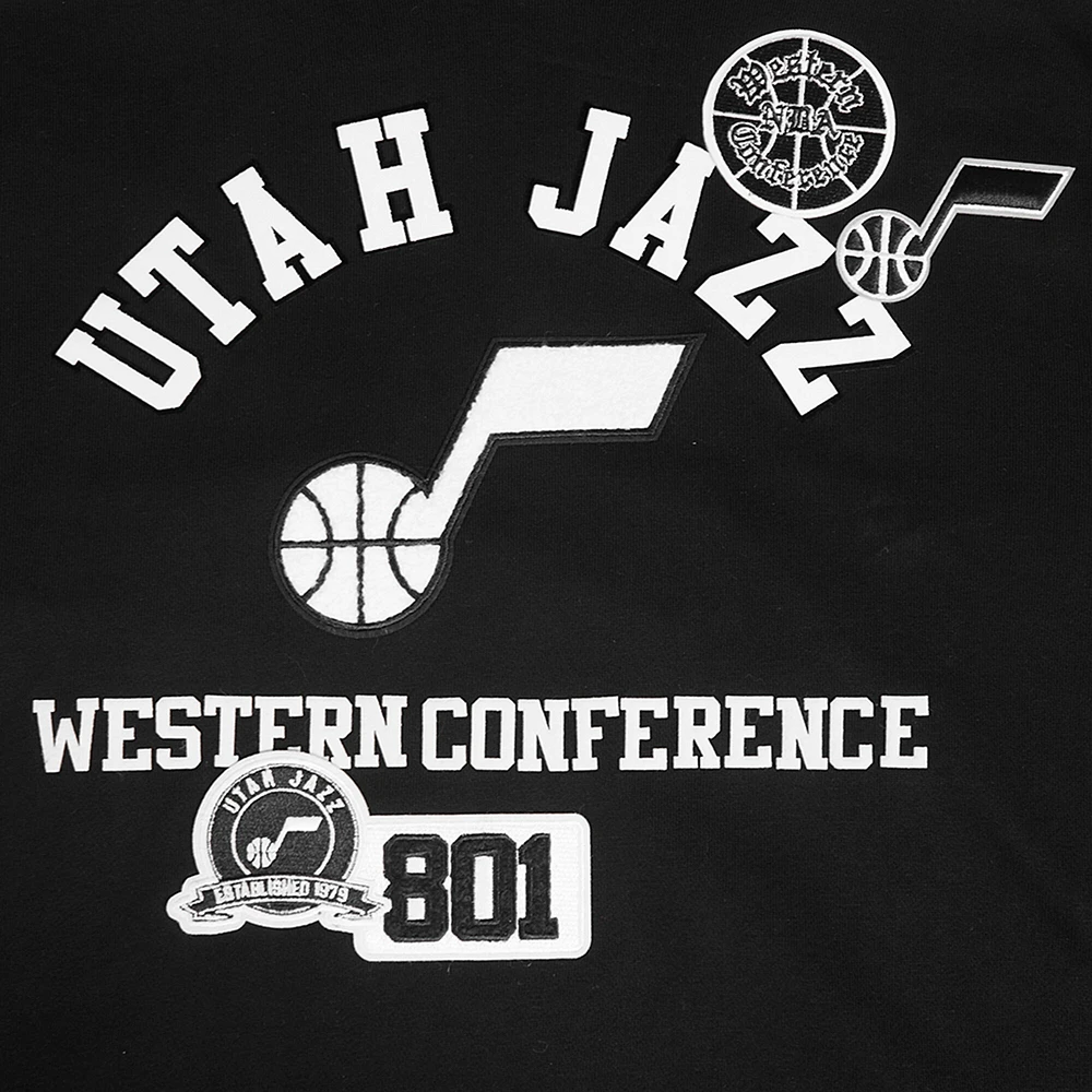 Men's Pro Standard Black Utah Jazz Area Code Pullover Hoodie