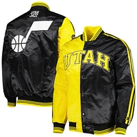 Veste Starter Or/Noir Utah Jazz Fast Break Satin Full-Snap pour homme