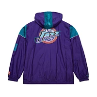 Unisex Mitchell & Ness  Purple Utah Jazz Hardwood Classics Team OG 3.0 Anorak Half-Zip Windbreaker Jacket