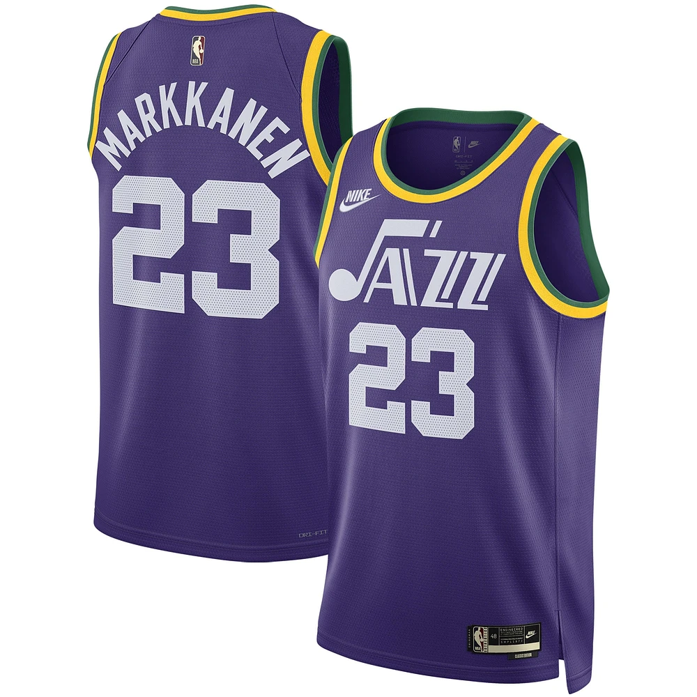 Unisex Nike Lauri Markkanen Purple Utah Jazz 2023/24 Swingman Replica Jersey - Classic Edition