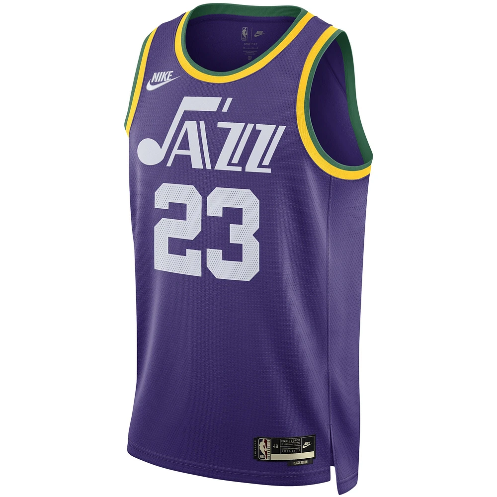 Unisex Nike Lauri Markkanen Purple Utah Jazz 2023/24 Swingman Replica Jersey - Classic Edition