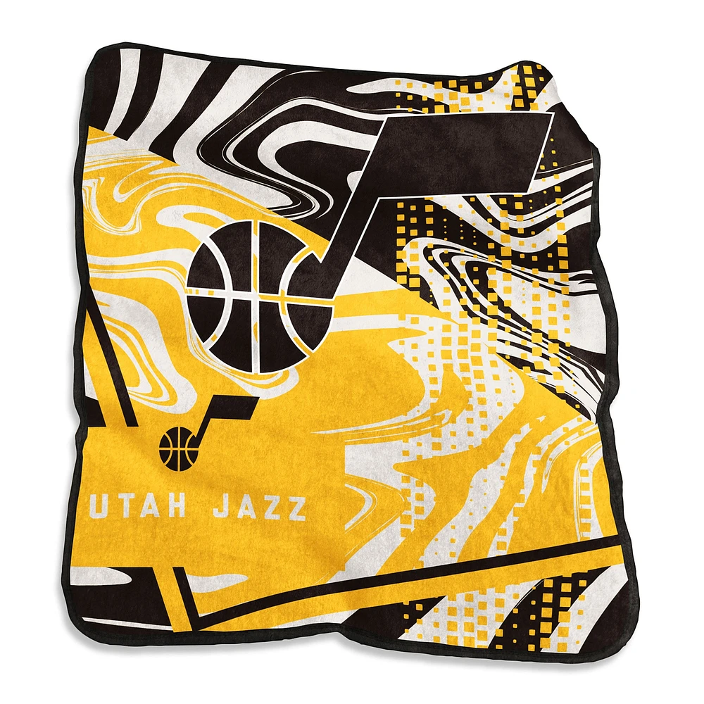 Utah Jazz 50" x 60" Swirl Raschel Throw Blanket