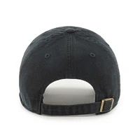 Women's '47  Black Utah Jazz Confetti Undervisor Clean Up Adjustable Hat