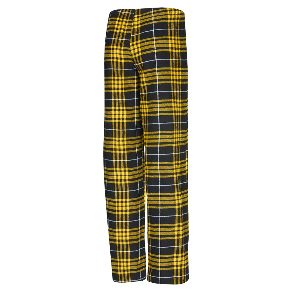 Women's Concepts Sport  Black/Gold Utah Jazz Vector T-Shirt & Flannel Pants Sleep Set