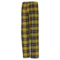 Women's Concepts Sport  Black/Gold Utah Jazz Vector T-Shirt & Flannel Pants Sleep Set