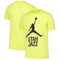 Youth Jordan Brand Gold Utah Jazz Essential Jumpman Logo T-Shirt