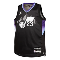 Youth Jordan Brand Lauri Markkanen Black Utah Jazz Swingman Jersey - Statement Edition