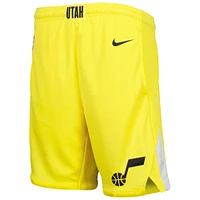 Youth Nike Gold Utah Jazz Icon Swingman Performance Shorts