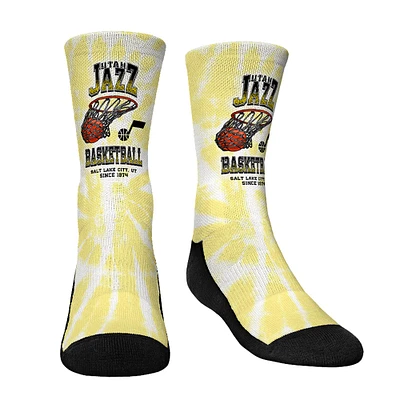 Youth Rock Em Socks  Utah Jazz Vintage Hoop Crew Socks