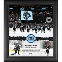  Utah Hockey Club Framed 15" x 17" First Win in Franchise History Collage