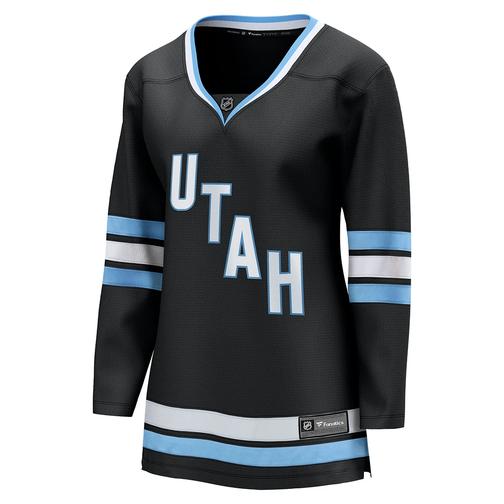 Women's Fanatics  Black Utah Hockey Club Premier Breakaway Home Jersey