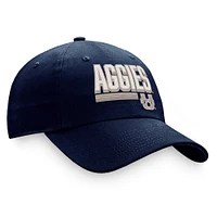 Men's Top of the World Navy Utah State Aggies Slice Adjustable Hat