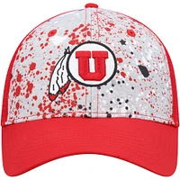 Men's Colosseum  Gray/Red Utah Utes Love Fern Trucker Snapback Hat
