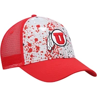 Men's Colosseum  Gray/Red Utah Utes Love Fern Trucker Snapback Hat