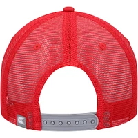 Men's Colosseum  Gray/Red Utah Utes Love Fern Trucker Snapback Hat