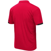 Men's Colosseum Red Utah Utes Santry Lightweight Polo