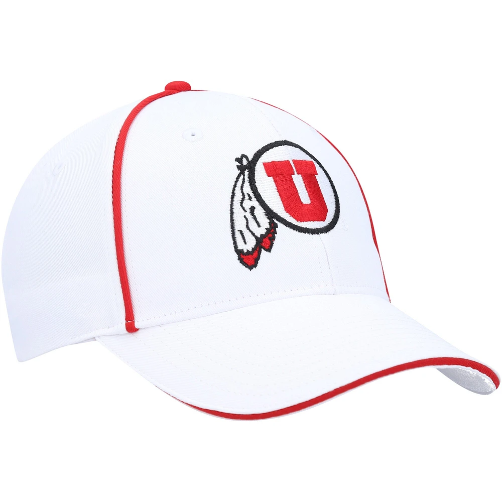 Men's Colosseum  White Utah Utes Take Your Time Snapback Hat