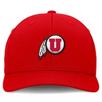 Men's Top of the World  Red Utah Utes Reflex Logo Flex Hat