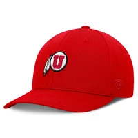 Men's Top of the World  Red Utah Utes Reflex Logo Flex Hat