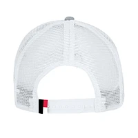 Men's Under Armour  Heather Gray Utah Utes 2024 Sideline Blitzing Trucker Adjustable Hat