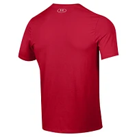 Men's Under Armour Red Utah Utes 2024 Sideline Football Performance T-Shirt