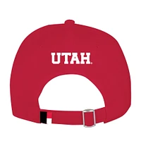Men's Under Armour  Red Utah Utes Sideline Blitzing Accent Adjustable Hat