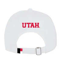 Men's Under Armour  White Utah Utes Sideline Blitzing Accent Adjustable Hat